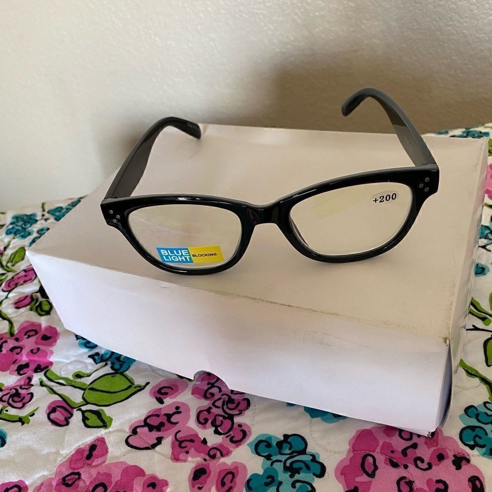 💼Black Frame Readers with Blue Light Protection +2.00 Power - Picture 4 of 7